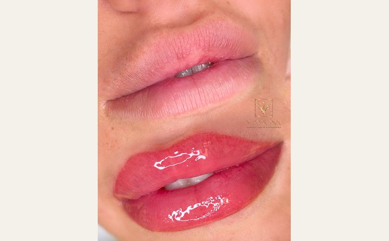 Lip Blush Vorher-Nachher: Lippenpigmentierung bei Fleek Ink Zürich
